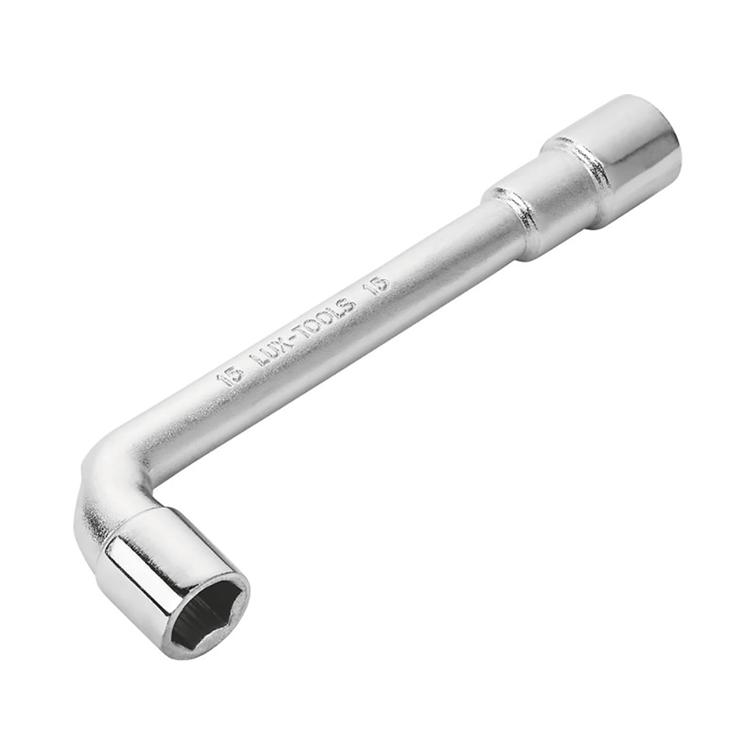 LUX-TOOLS Zahnutý nástrčný klíč oboustranný Classic 15 mm