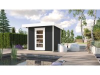 Weka Designový zahradní domek WekaLine 172 vel. 1, antracitová, 205 x 211 cm