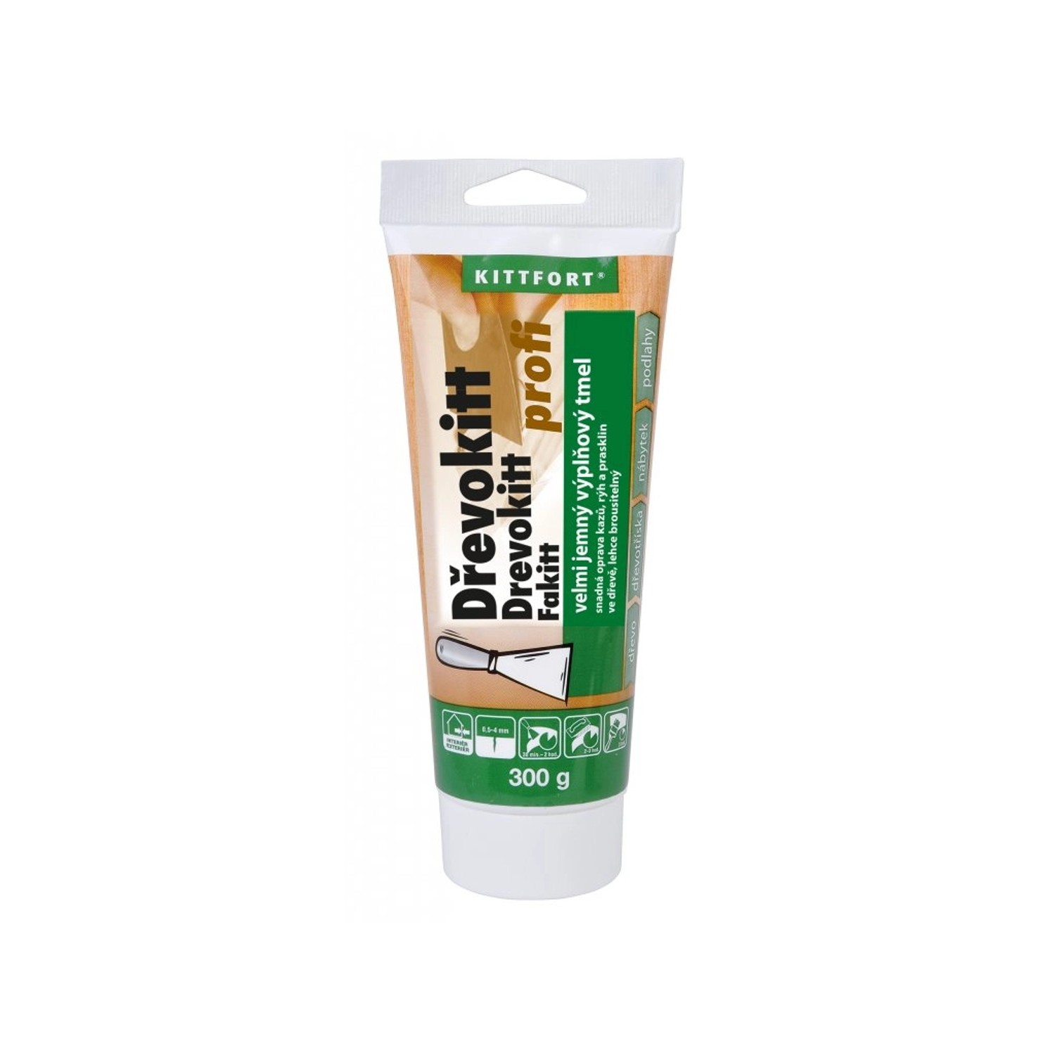 KITTFORT Jemný výplňový tmel Dřevokitt profi borovice 300 g
