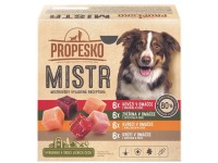 Propesko Mistr Filetky pro psy s hově. + zvěř. + kuře. + krůt. v omáčce 24x 85 g