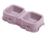Tontarelli Miska Pet dvojitá fialová 2 x 0,5 l Tontarelli Miska Pet dvojitá fialová 2 x 0,5 l