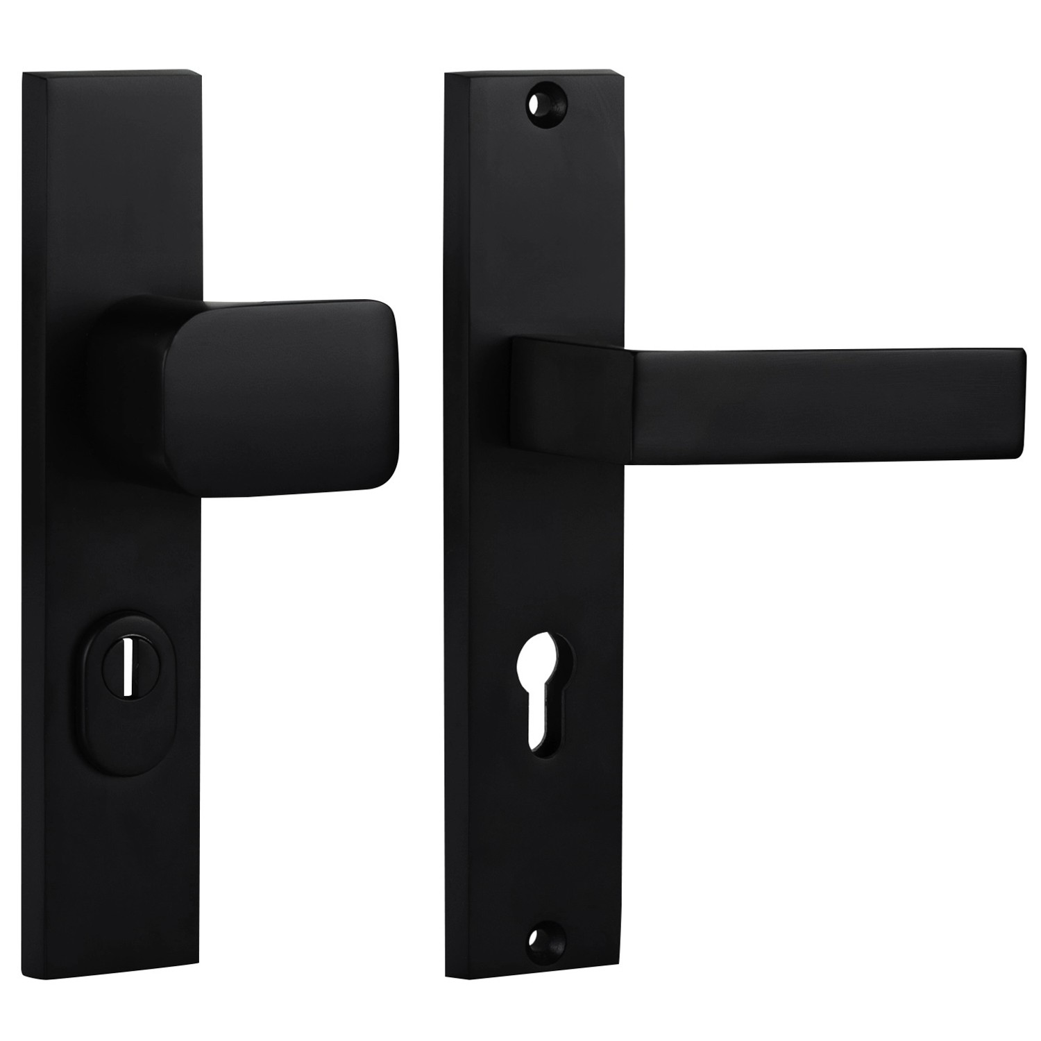 Cobra Štítové ochranné dveřní kování C201 PZ72 LI/RE překrytka, černá