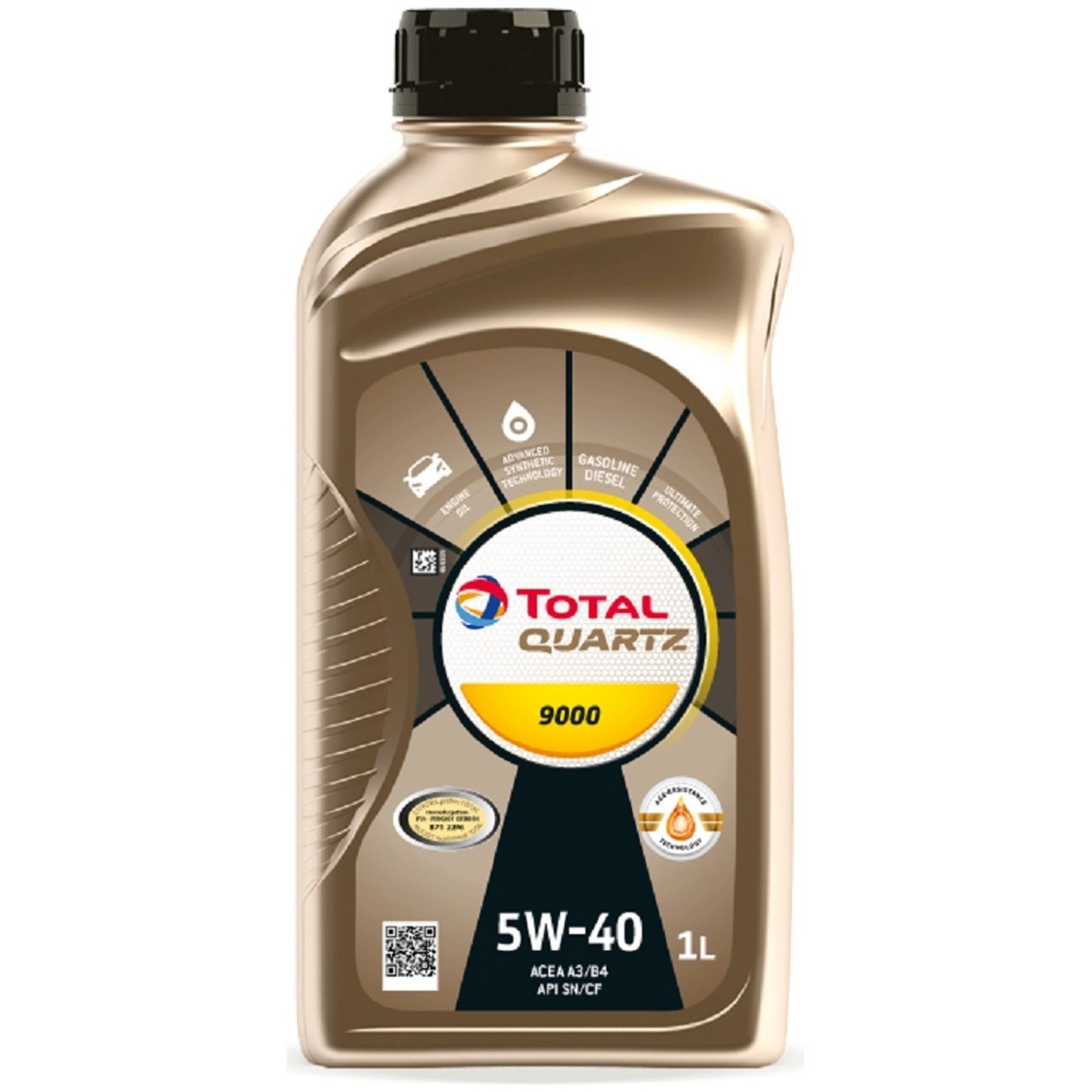 Total Quartz Motorový olej 9000 5W-40, 1 l