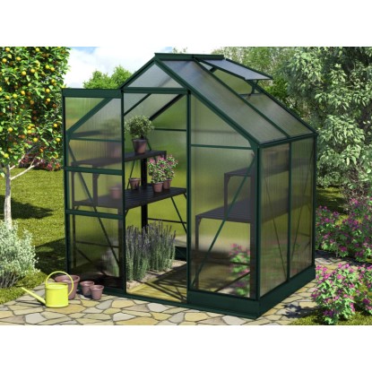 Vitavia Skleník Apollo 2500 vč. základny, HKP 6 mm, smaragdová, 193 x 136 cm