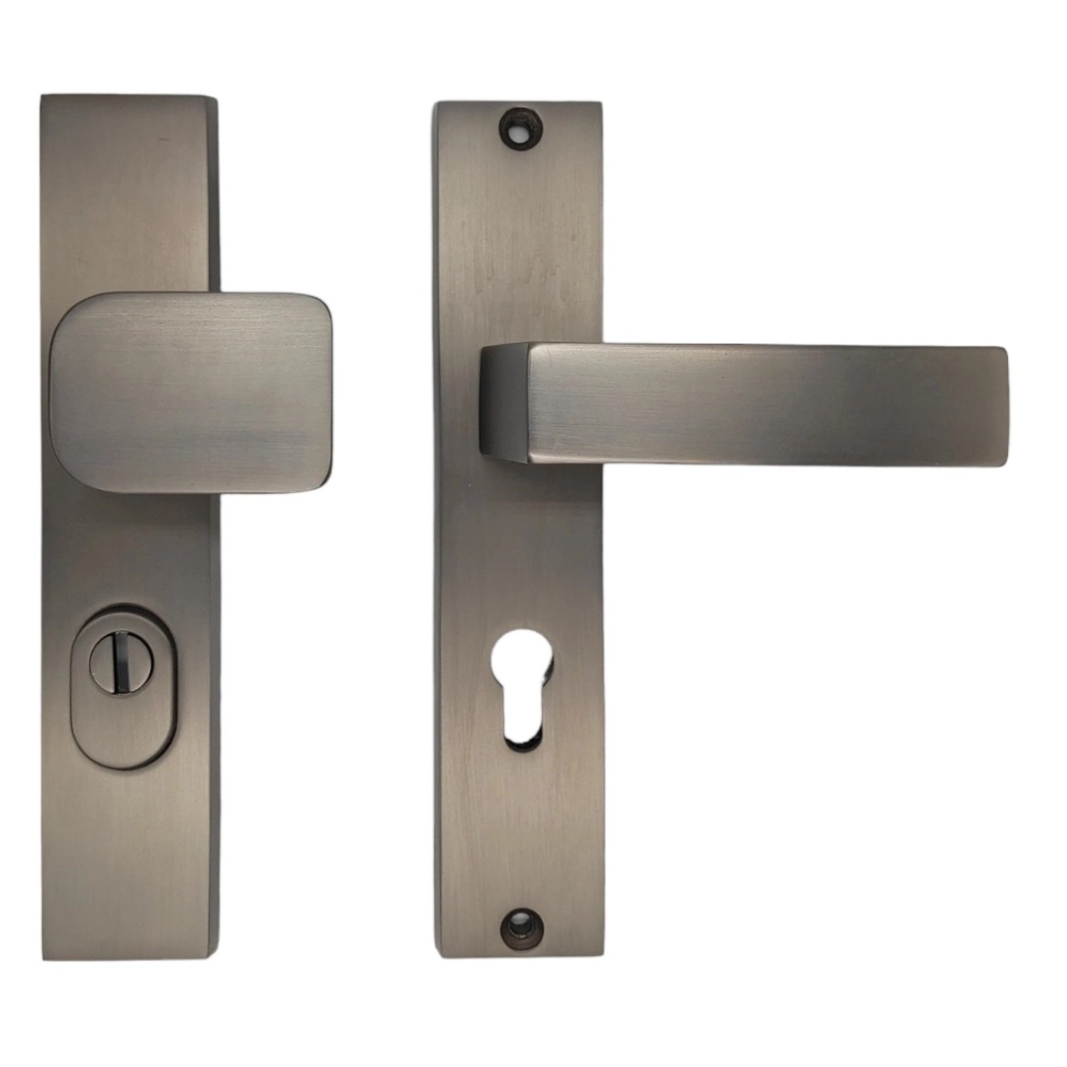 Cobra Štítové ochranné dveřní kování C201 PZ72 LI/RE překrytka, titanová