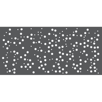 MEGACORP Designové plotové pole CHAOTICKÉ BUBLINY pozinkovaná ocel 900 x 900 mm