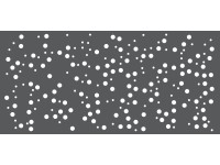 MEGACORP Designové plotové pole CHAOTICKÉ BUBLINY cortenová ocel 900 x 900 mm