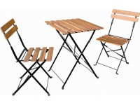 BWO Sestava balkónového nábytku Acari kov/akáciové dřevo 3dílná BWO Sestava balkónového nábytku Acari kov/akáciové dřevo 3dílná