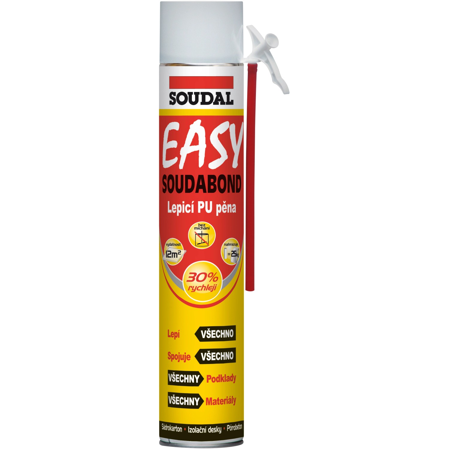 Pěna lepicí Soudal SOUDABOND EASY trubičková 750 ml