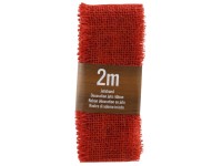 GEROMA Jutová mašle červená 200 x 6,5 cm