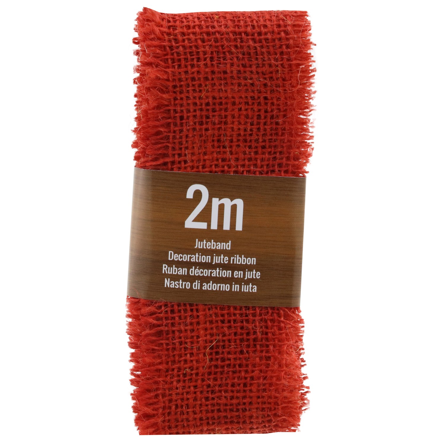 GEROMA Jutová mašle červená 200 x 6,5 cm