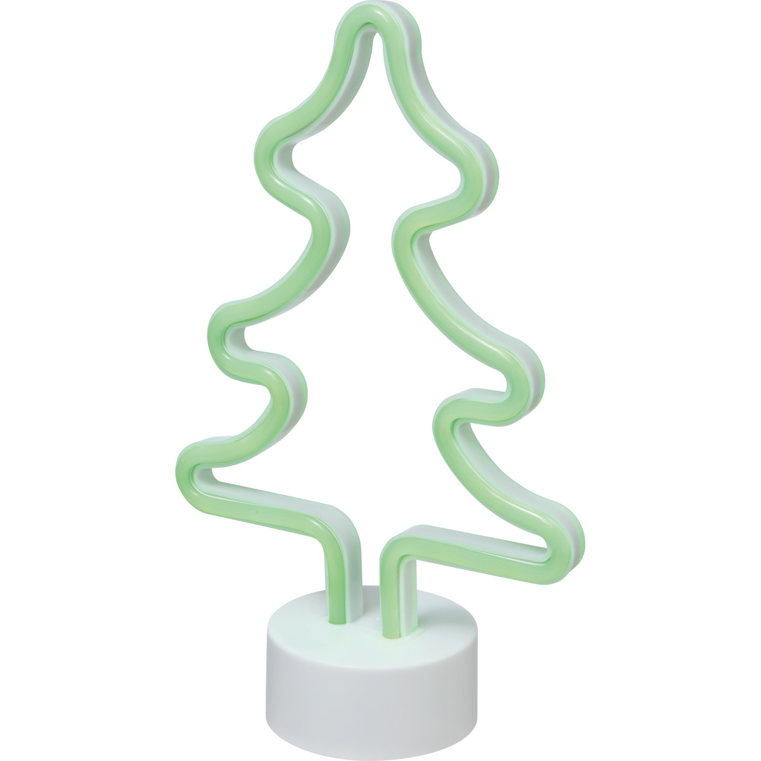 LED vánoční dekorace - stromeček LED zelená neonová, IP20, 28 x 18 x 8,5 cm