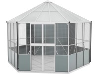 Vitavia Ptačí voliéra Circus 9000, HKP 6 mm, hliník 383 x 336 x 284 cm, 9 m2