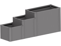 Biohort Vyvýšený záhon DaVinci 3 křemenově šedý 250 x 77 x 59 cm