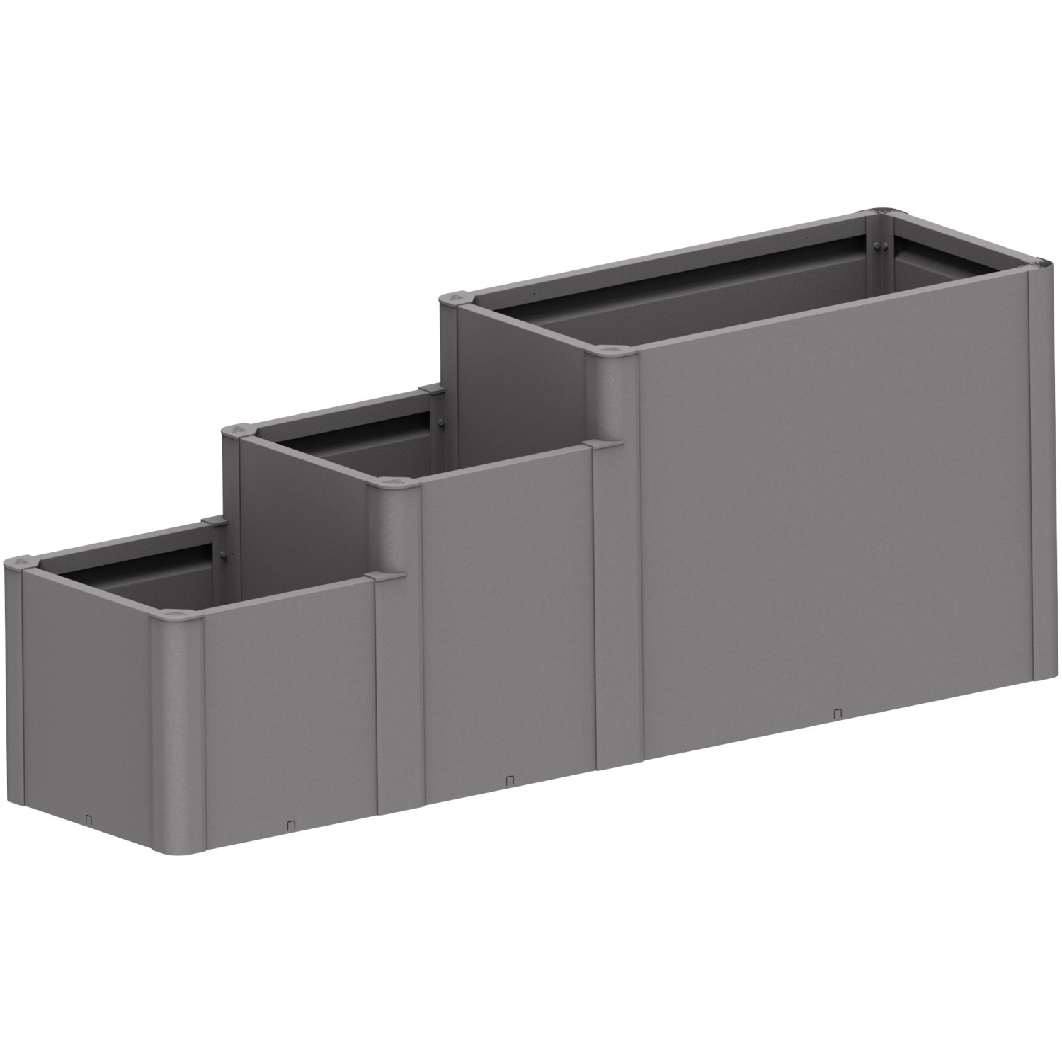 Biohort Vyvýšený záhon DaVinci 3 křemenově šedý 250 x 77 x 59 cm