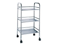 CMI Koupelnový vozík Culebra se 3 odkládacími plochami chromovaný