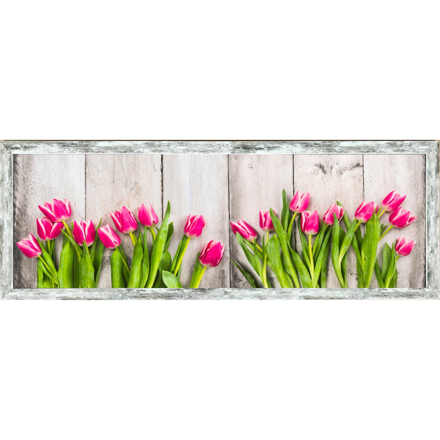 Bondecor Obraz, MDF rám, Flower 30 x 90 cm