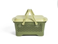Plastia Košík na sklizeň s víkem zelený 47,5 x 27,2 x 23,4 cm Plastia Košík na sklizeň s víkem zelený 47,5 x 27,2 x 23,4 cm