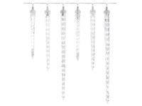 EMOS Světelný řetěz s rampouchy 160 x LED studená bílá, IP44, čirý, 2,5 m