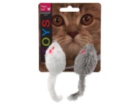 Magic Cat Hračka pro kočky chrastící myšky s catnipem 11 cm, 2 ks Magic Cat Hračka pro kočky chrastící myšky s catnipem 11 cm, 2 ks