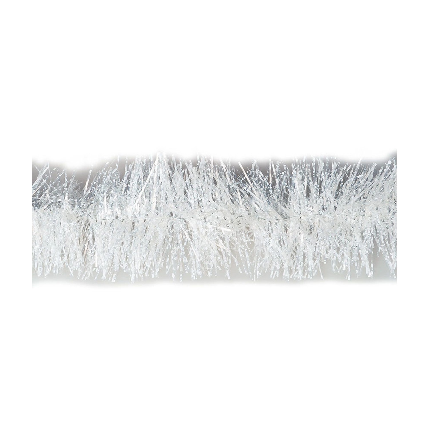 Řetěz dekorativní vánoční sněhovo bílý pr. 9 cm, délka 200 cm