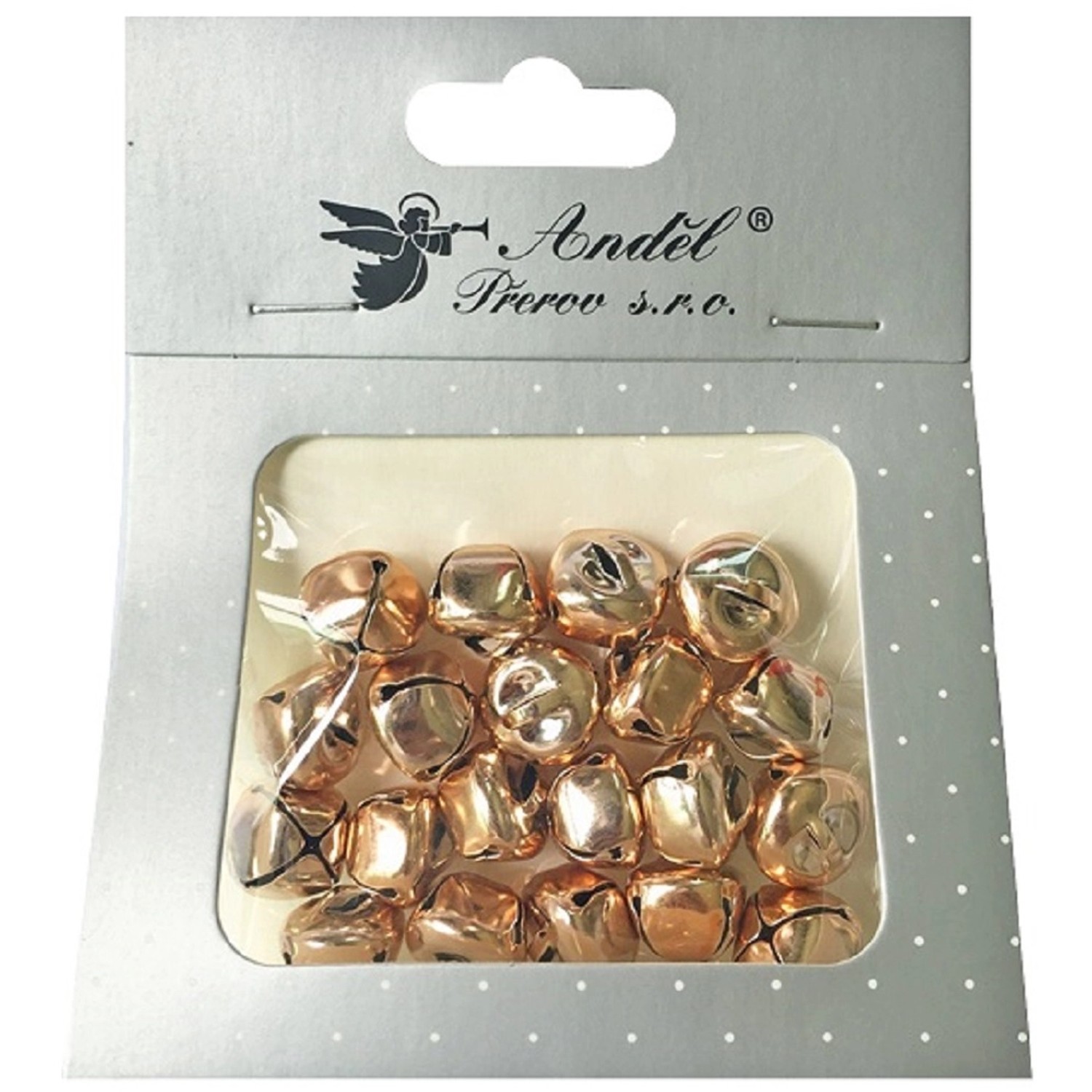 Rolničky měděné, 20 ks, 1,5 cm