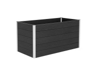 Designlink Vyvýšený záhon z WPC antracitově černý 75 x 150 x 70 cm