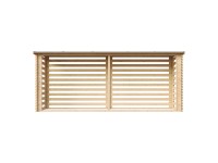 Timbela Dřevěný přístřešek na dřevo M203, 444 x 88 cm