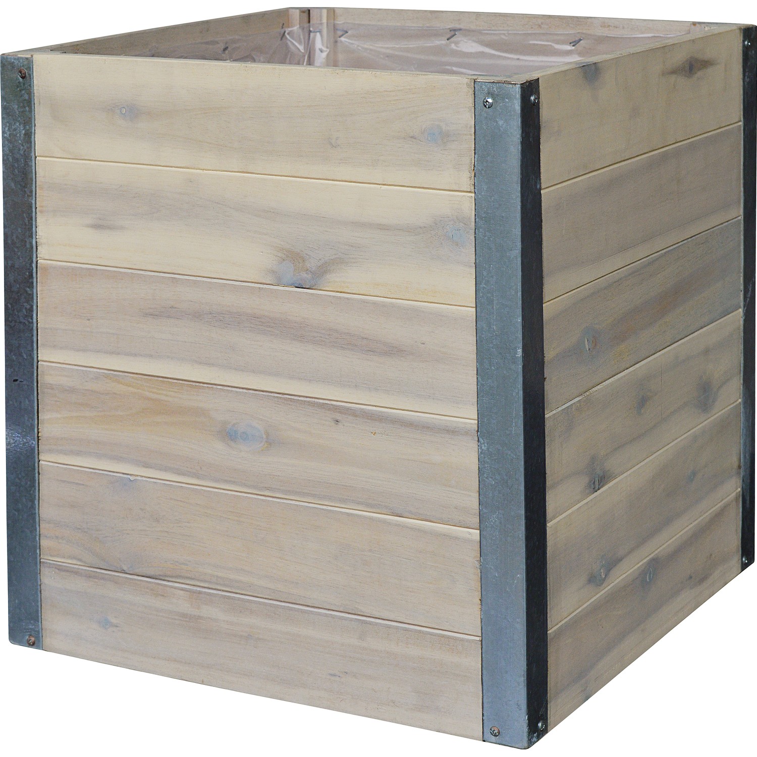 Dřevěný květináč 38 cm x 38 cm x 38 cm