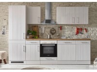 Respekta Kuchyně Anton modřín/dub 280 cm-trouba+skl.d.(2)/dig.(2)/myčka(2)/led.