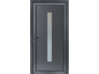 TeraGlass Plastové vedlejší vchodové dveře 6komorové antracit/bílá 100x210 cm, P TeraGlass Plastové vedlejší vchodové dveře 6komorové antracit/bílá 100x210 cm, P