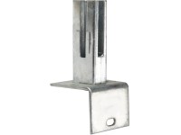 Floraworld Úhlová opěrná patka pro plotové sloupky, pozinkovaná, 60 x 40 mm