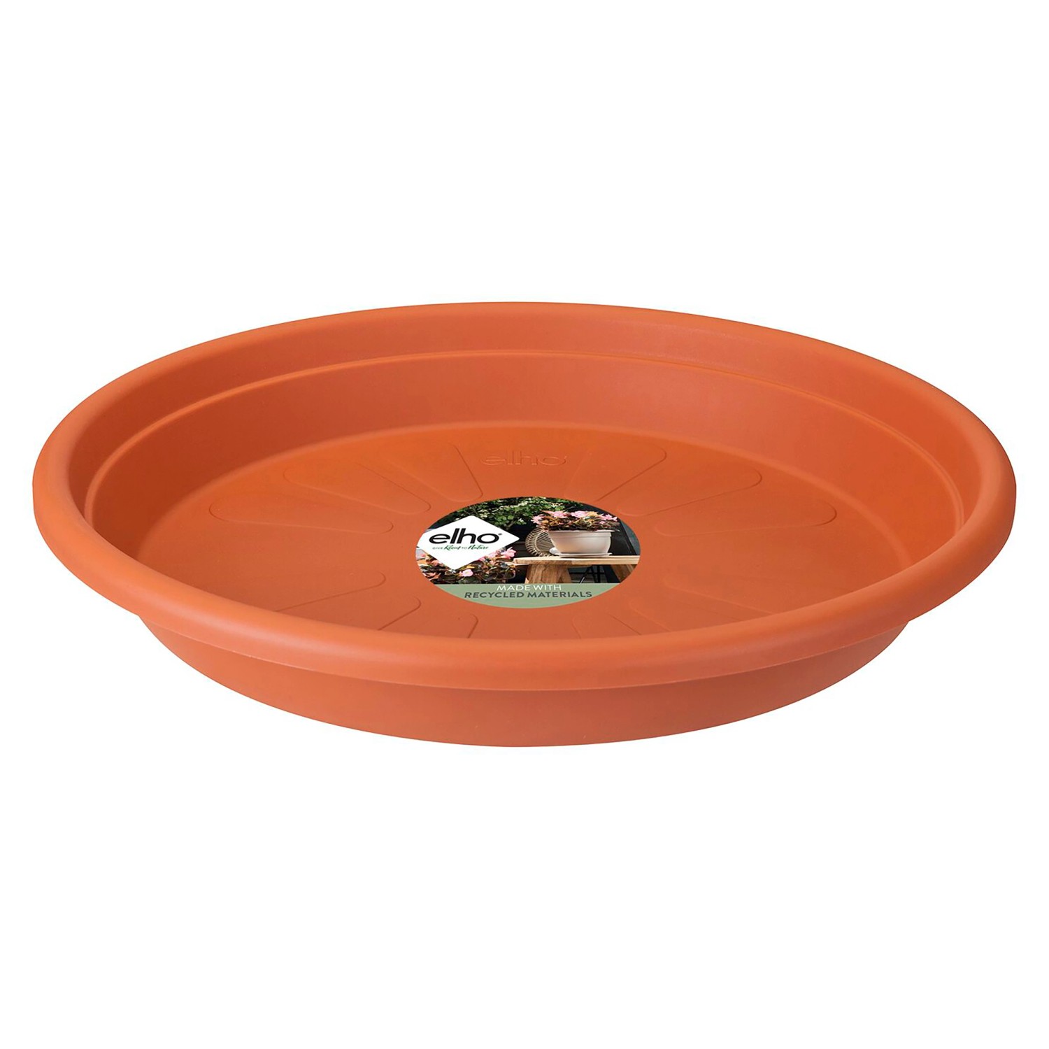 Elho Univerzální miska pod květináč Round, terakotová, pr. 25 x 4 cm