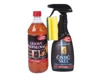 Kittfort Čistič skel krbů a kamen 500ml + Gelový podpalovač 1l + houbička zdarma Kittfort Čistič skel krbů a kamen 500ml + Gelový podpalovač 1l + houbička zdarma