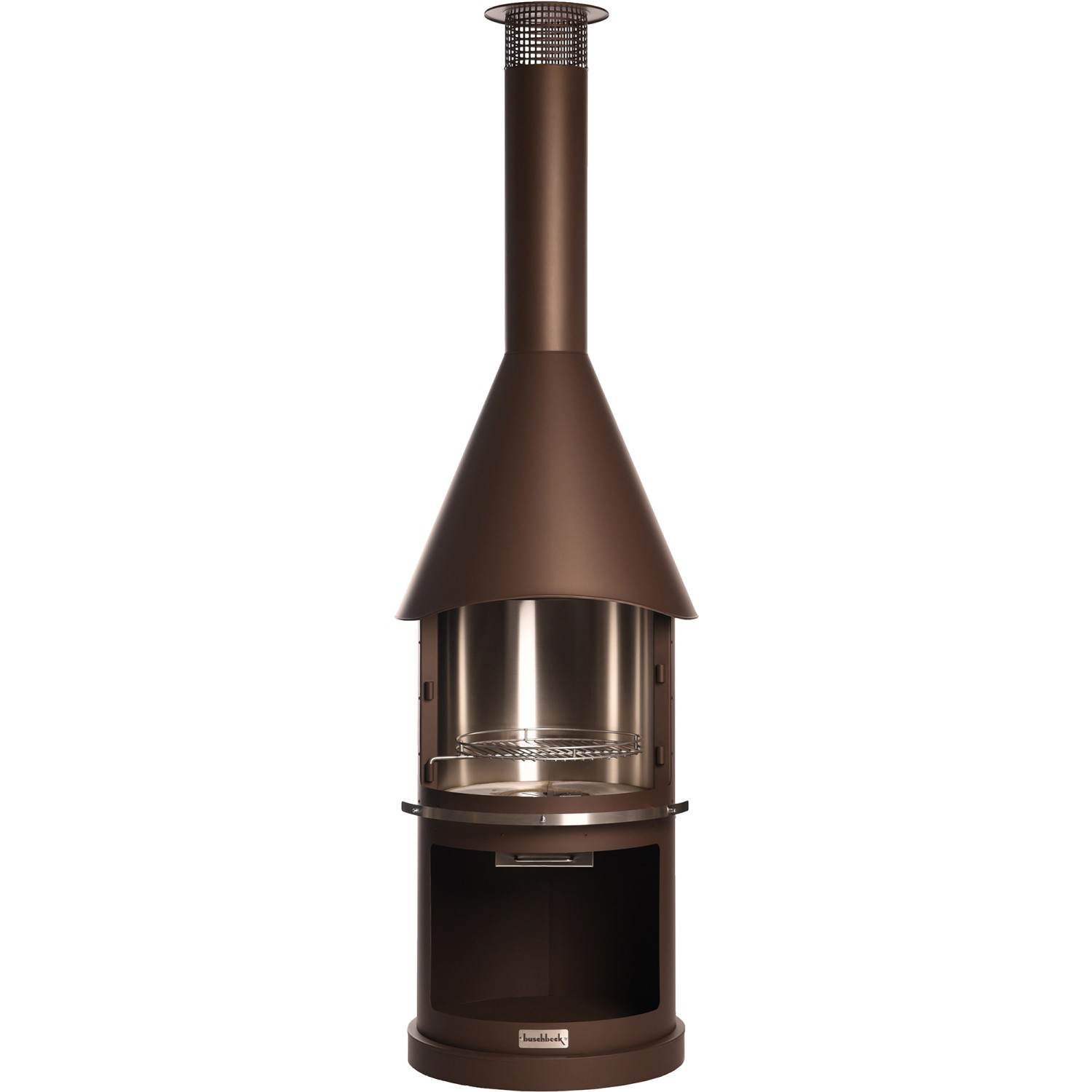 Buschbeck Nerezový grilovací krb Sydney, hnědá, pr. 72 x 250 cm