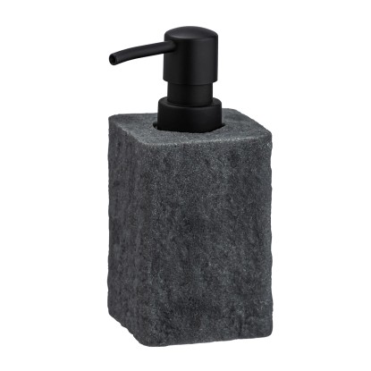 Wenko Dávkovač mýdla Villata 0,3 l polyresin 7 cm x 15 cm x 7 cm antracitový