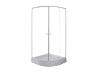 Sanotechnik Sprchový kout s vaničkou 08157, čtvrtkruh, 90 x 90 x 192,5 cm