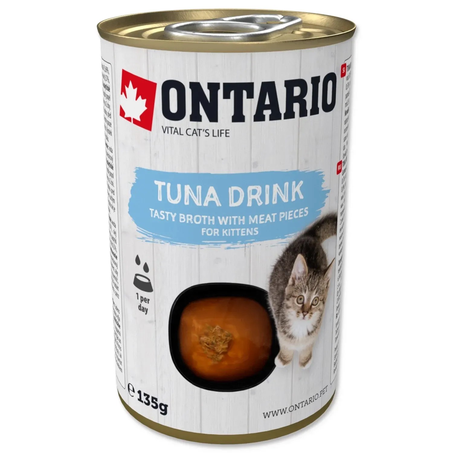 Levně ONTARIO Nápoj pro koťata Drink Kitten s tuňákem 135 g