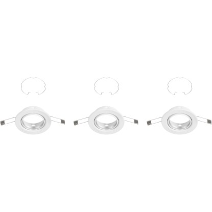 Briloner Vestavné svítidlo 3 světelné zdroje bílé