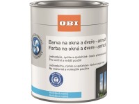 OBI Barva na okna a dveře hedvábně matná bílá 375 ml OBI Barva na okna a dveře hedvábně matná bílá 375 ml