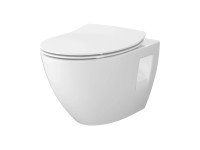 Cersanit Závěsné WC SET B904 MODUO PLUS OVAL vč. WC sedátka (S701-724)