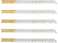 LUX-TOOLS Listy přímočaré pily na dřevo upínání U 75 mm hrubé rozteč zubů 3 mm