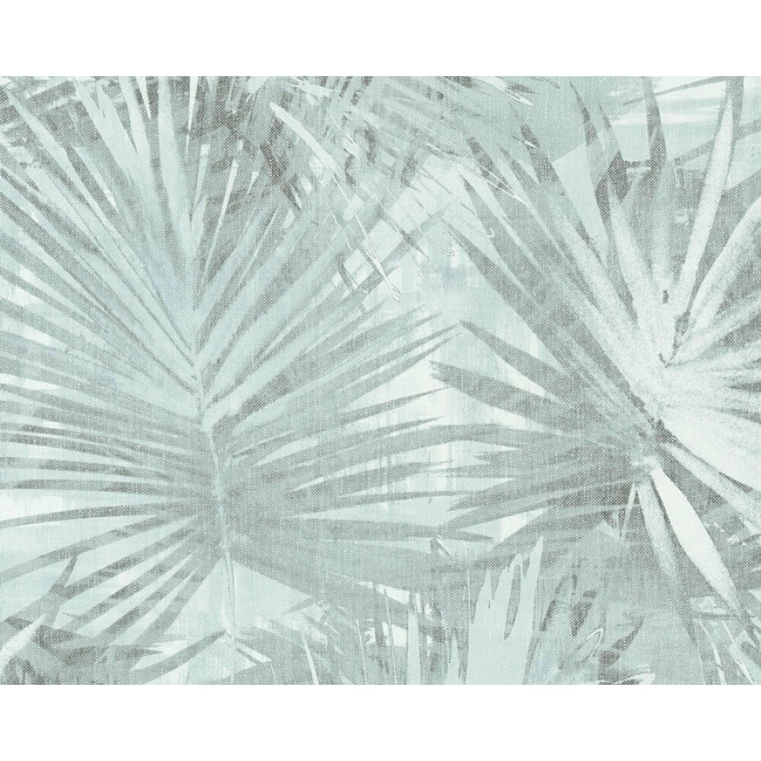 A. S. Creation Vliesová tapeta Attractive Palmový list tyrkysově zelený