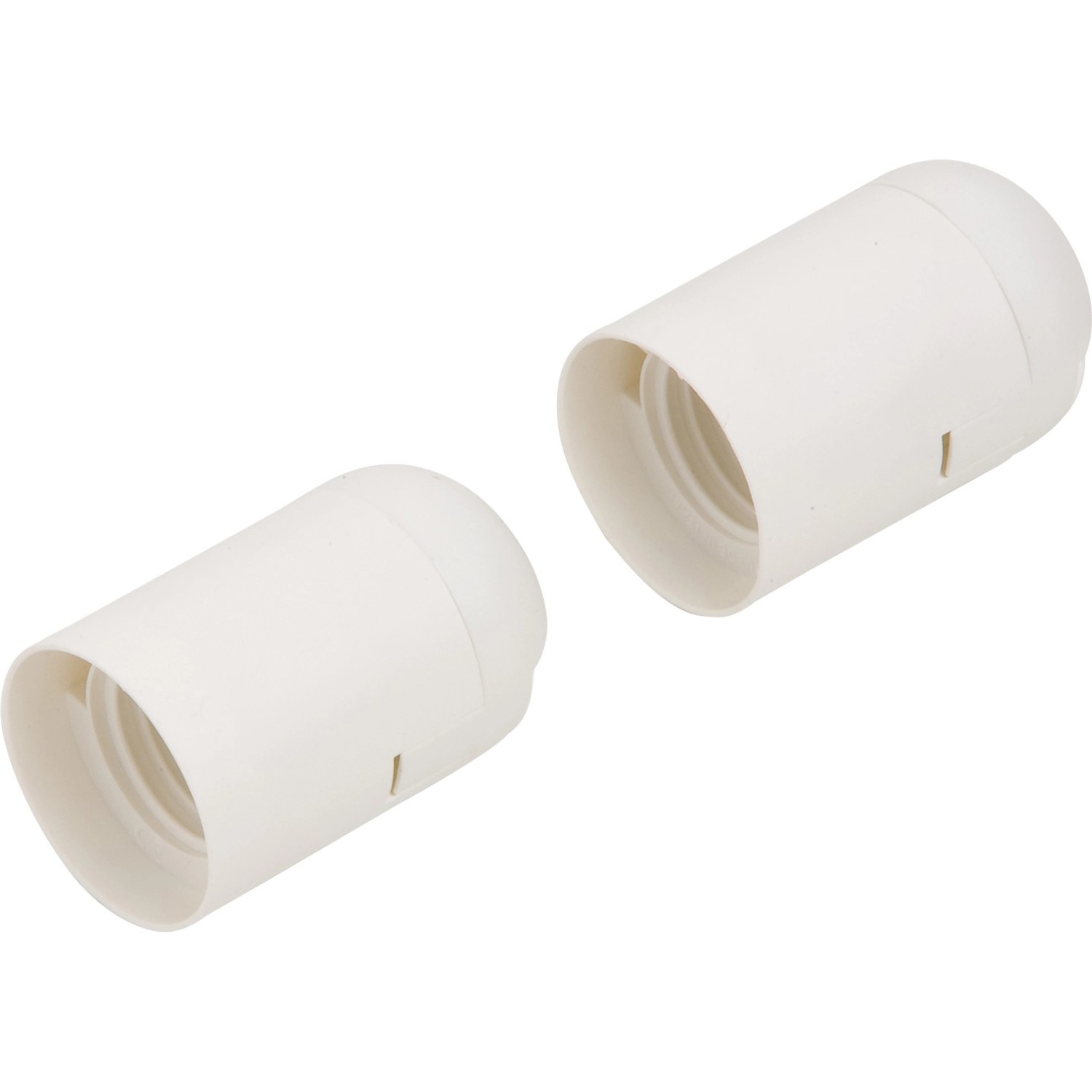 OBI Objímka žárovky E27 bílá, 2 ks