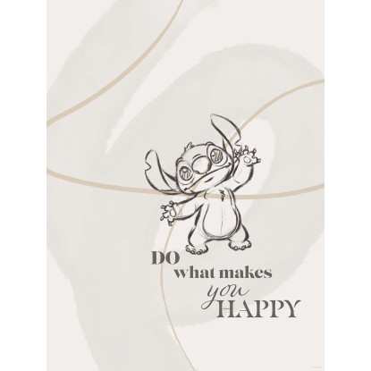 Komar Plakát Disney Lilo and Stitch Do What Makes You Happy 30 x 40 cm