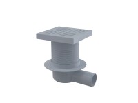 Alcadrain Podlahová vpust 150x150/50 mm boční, mřížka šedá Alcadrain Podlahová vpust 150x150/50 mm boční, mřížka šedá