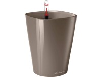 Lechuza Květináč Mini Deltini taupe, 130 x 100 x 100 mm