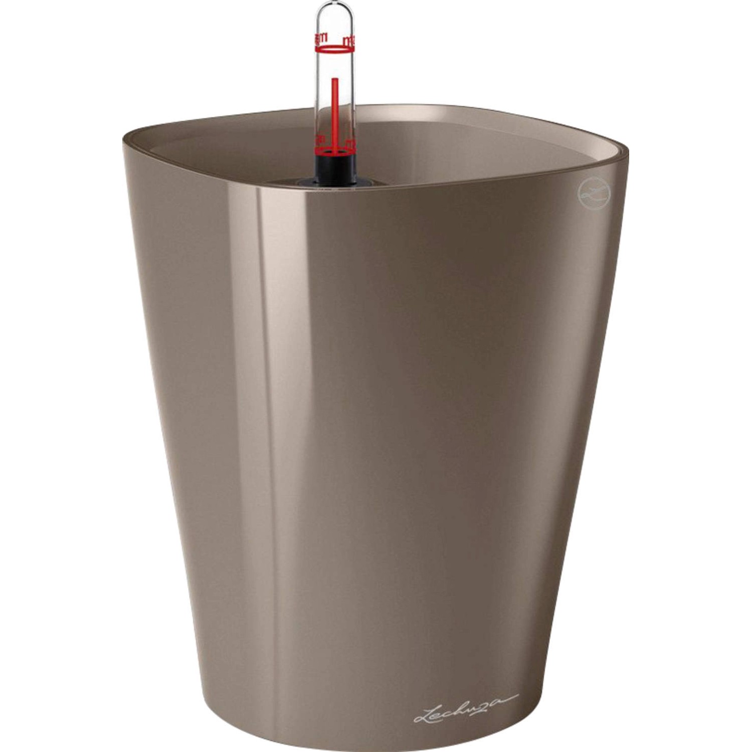 Lechuza Květináč Mini Deltini taupe, 130 x 100 x 100 mm
