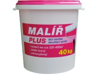 Malíř PLUS Bílý disperzní otěruvzdorný malířský nátěr 40 kg Malíř PLUS Bílý disperzní otěruvzdorný malířský nátěr 40 kg