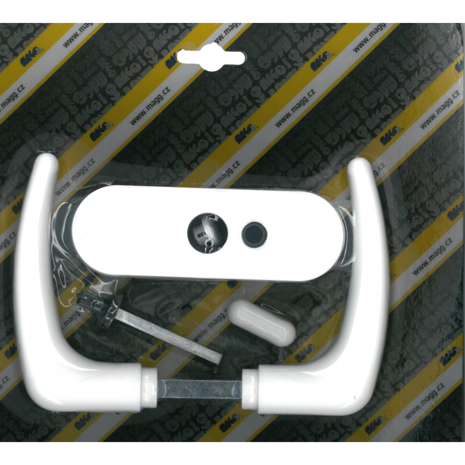 Magg Klika plastová dveřní mezipokojová KLASIK bílá